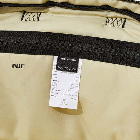 Mfpen x Blankof Reporter Bag Black Nylon A323-13 Degli Uberti